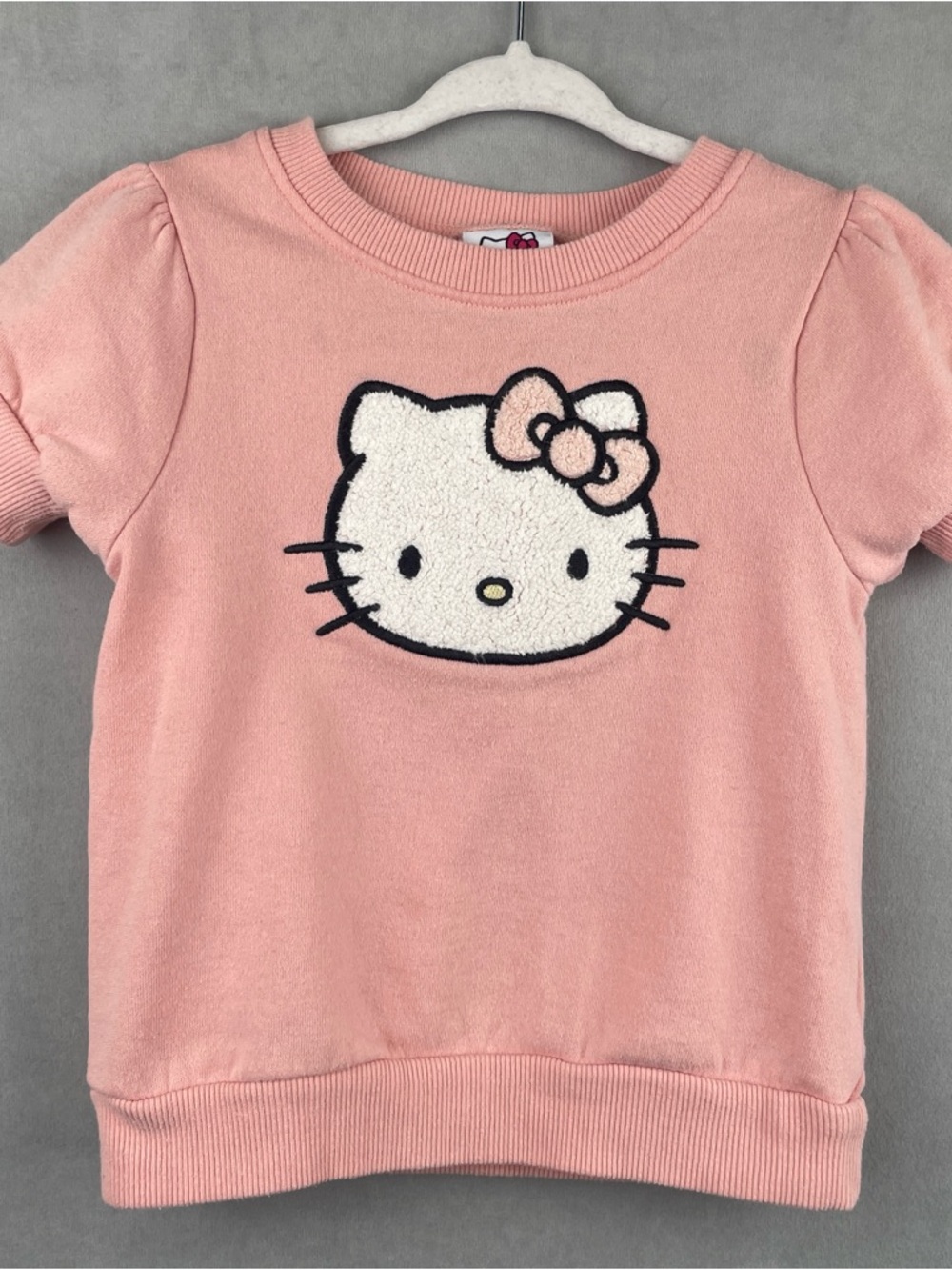 Hello Kitty Pink Short-Sleeve Pullover Sweatshirt